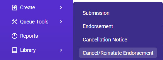 Cancellation Endorsement