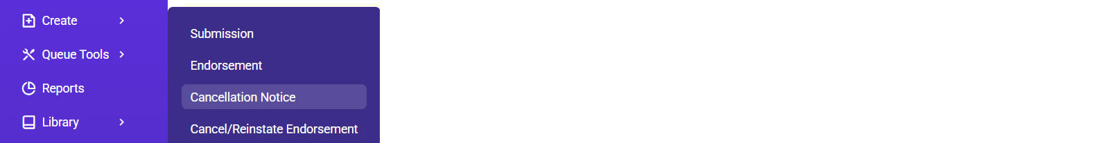 Create Cancellation Notice