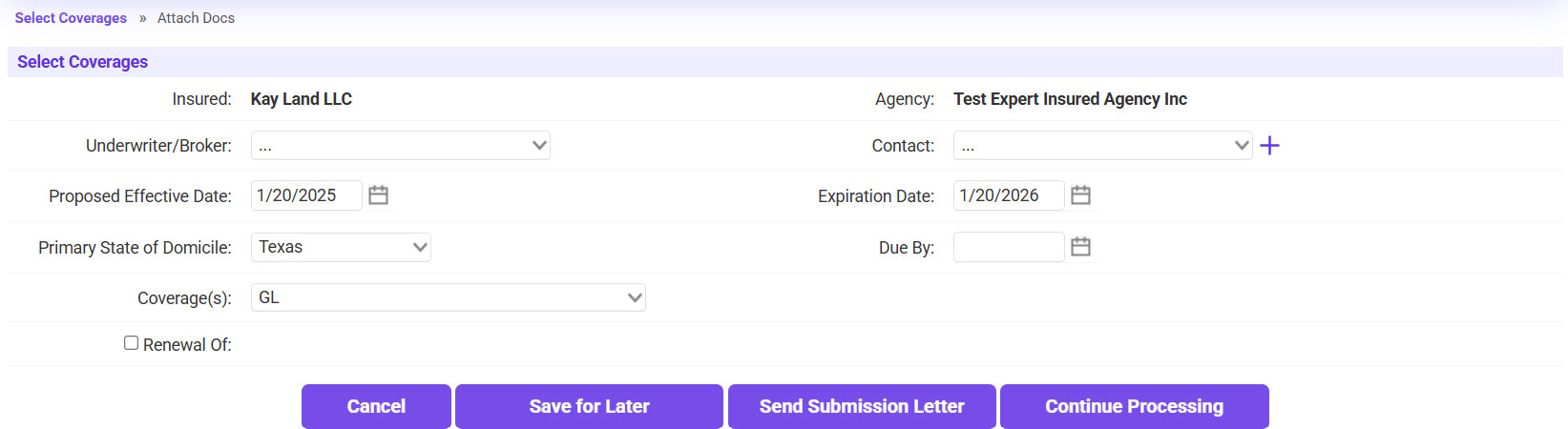 Coverage Information