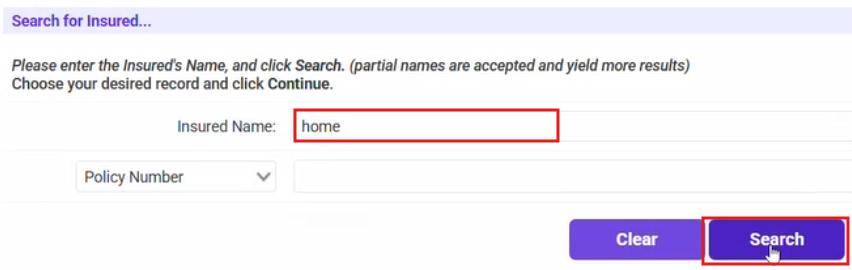 insured name