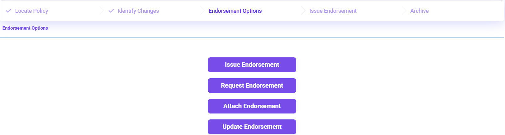 Update Endorsement