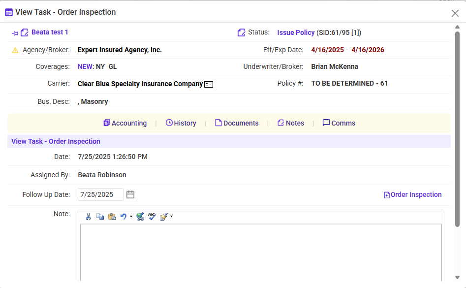 Request an Endorsement