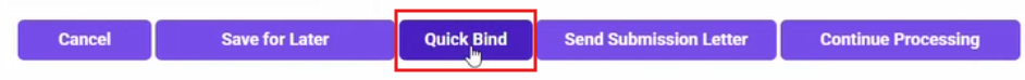 quick bind