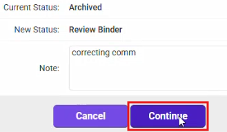 review binder